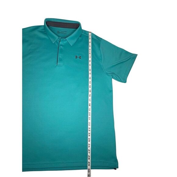 Under Armour Tech golf polo - teal - 2XL - Picture 3 of 7